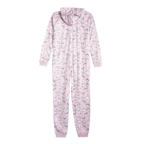 NWT Taylor Swift Cat Pattern Onesie Pajamas, Pink - Picture 6 of 13